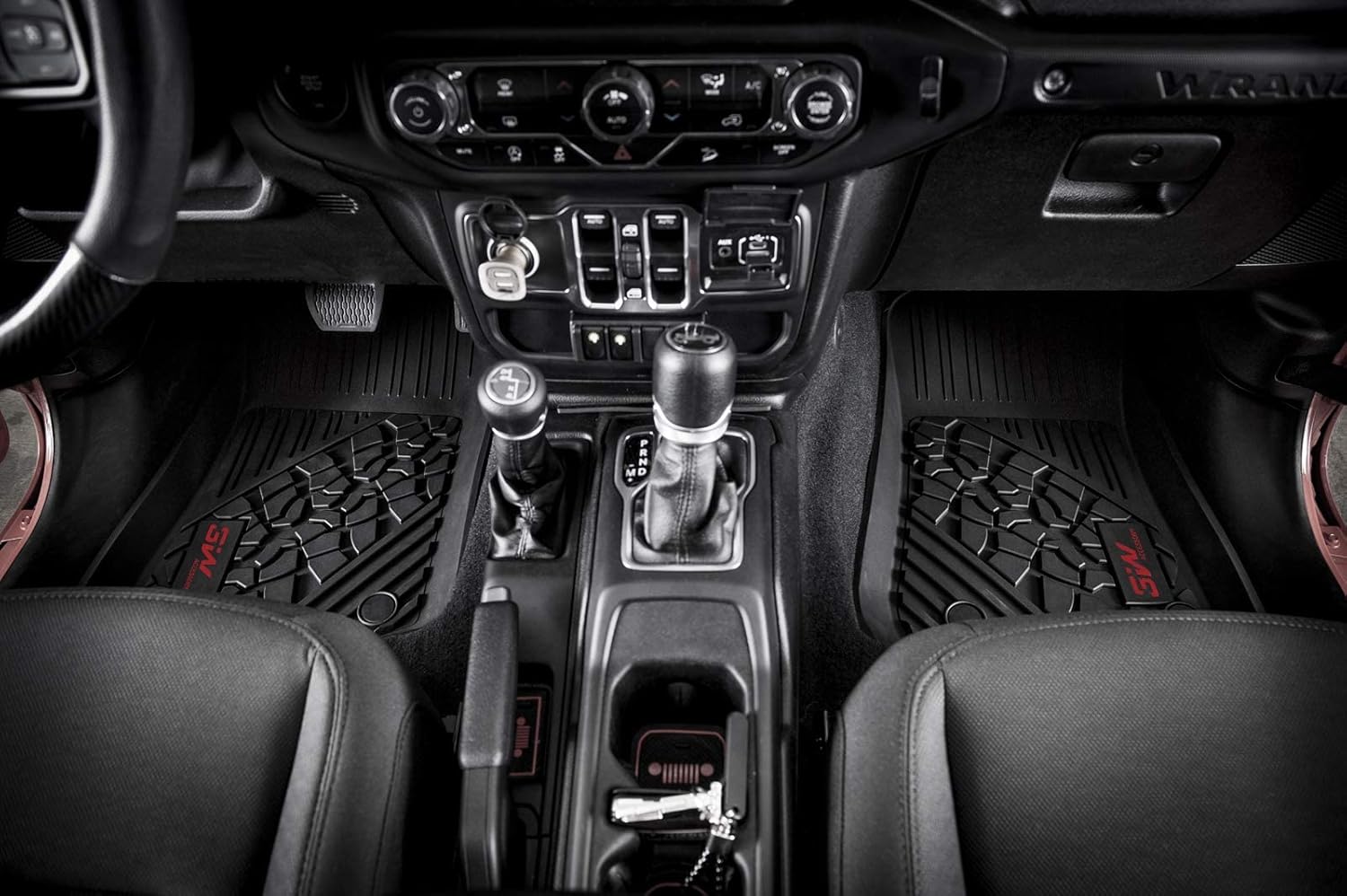 TPE Floor Liner for Jeep Wrangler 4XE 4 Door Black C3719