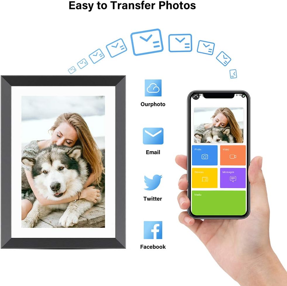 10.1" IPS Touch Screen WiFi Digital Picture Frame B763