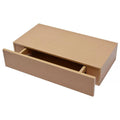 Floating Oak Finish Shelf with Drawer Z199232