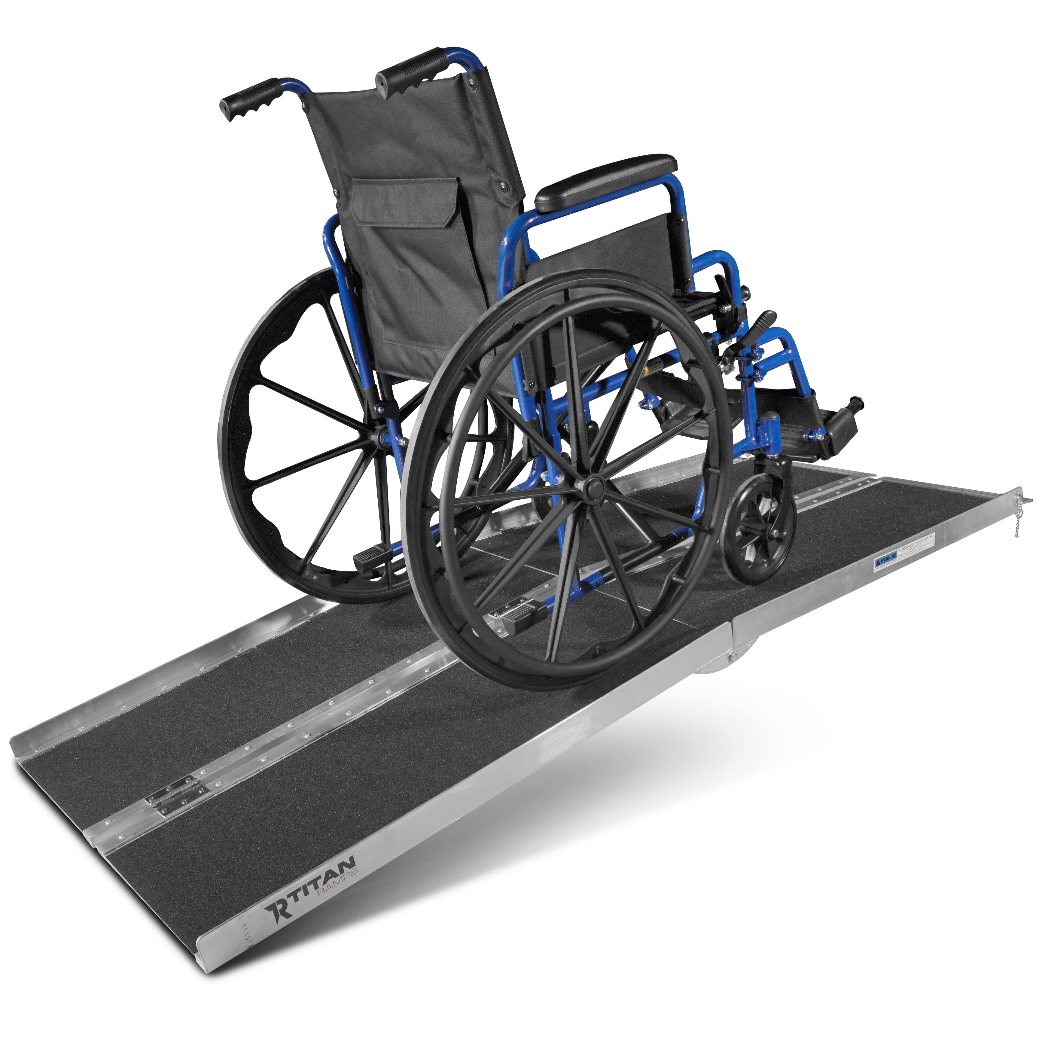 Aluminum Multifold Wheelchair Scooter Mobility Ramp Portable 72x22 D655