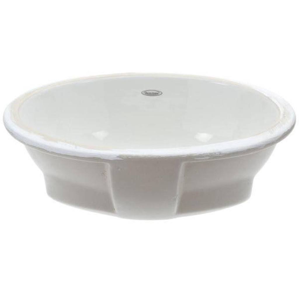 White Undermount Bathroom Sink P852