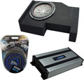 Compatible with GMC Sierra Crew Cab Kicker Bundle CompR CWR10 Single 10 Sub Box Harmony HA-A800.1 G809167