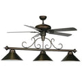 3-Light Billiard Light with Ceiling Fan C135
