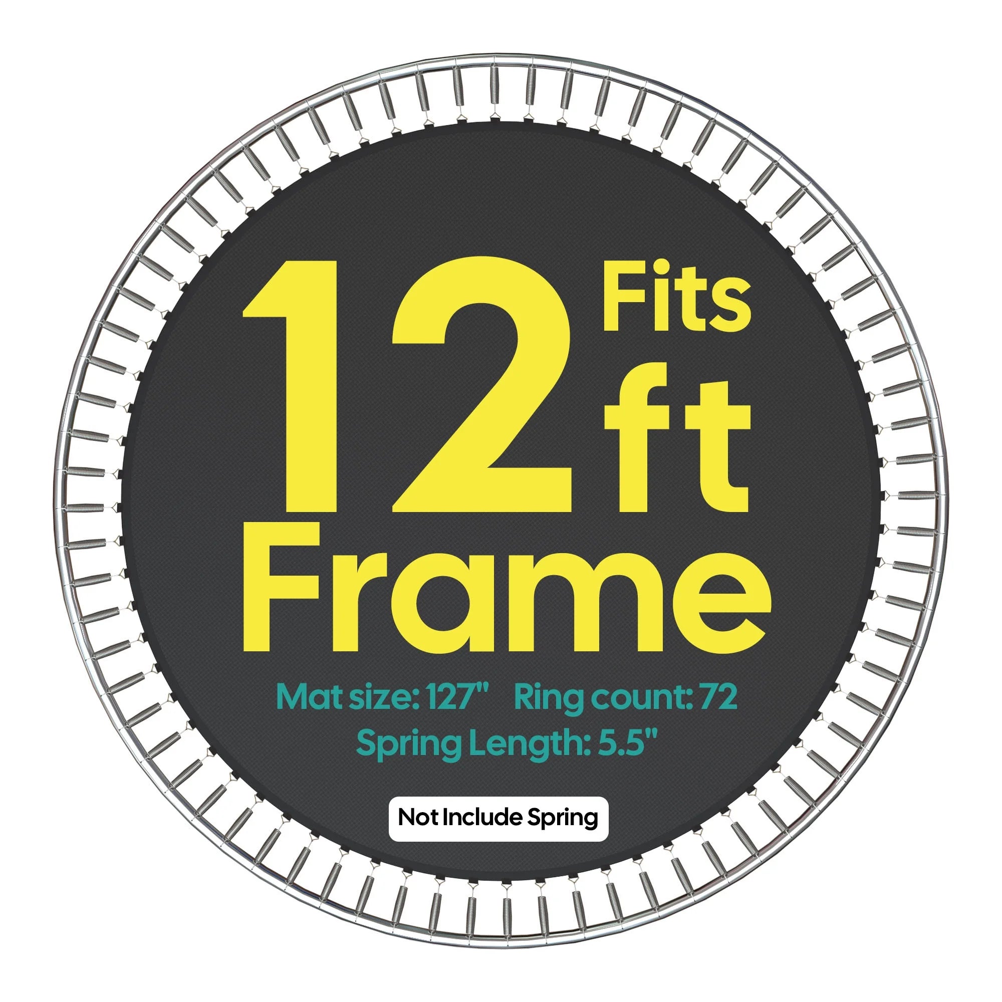 Trampoline Replacement Mat with 72 V-Ring, 8 Row Stitch R38687