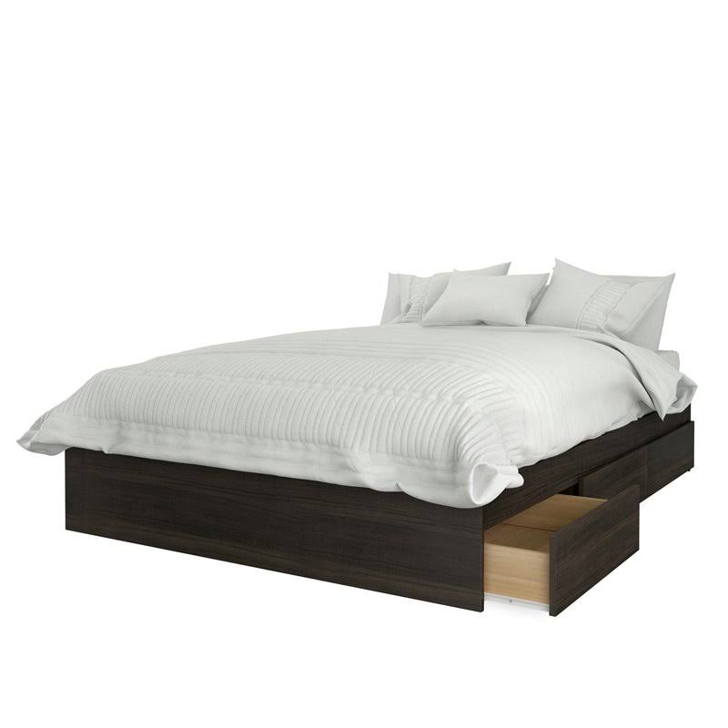 3 Piece Full Size Bedroom Set Ebony White D229430