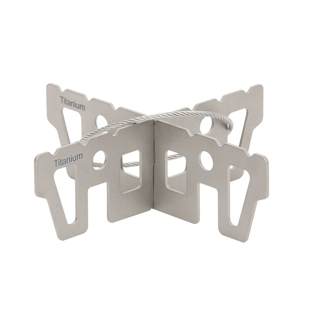 Titanium Stove Set with Cross Stove Stand Rack W242