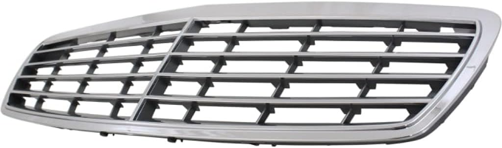 Chrome Shell Silver Insert Grille Assembly with 9 Molding for Sedan Wagon G8949