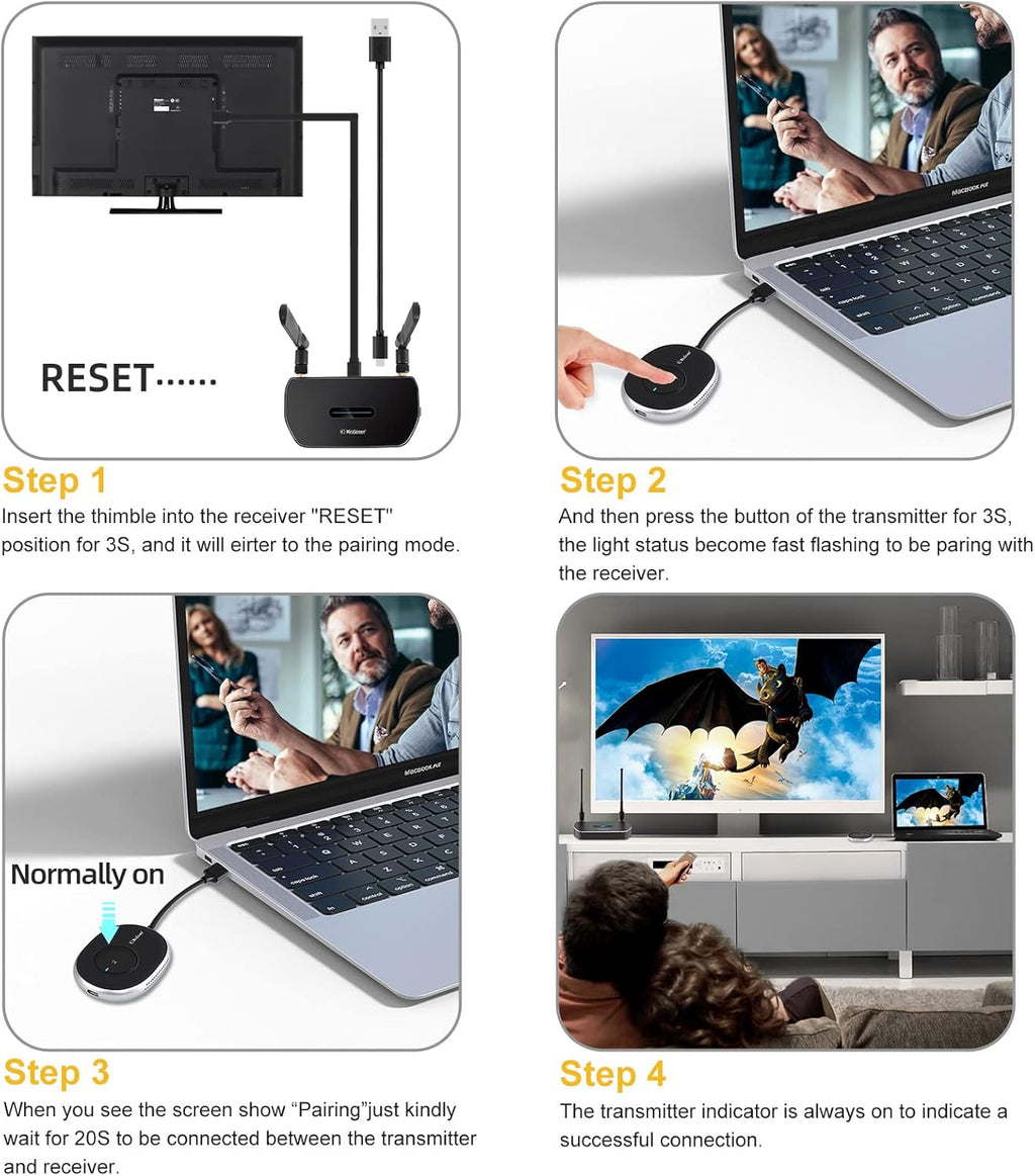 Wireless HDMI Transmitter and Receiver 4K G98122