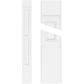 Two Equal Raised Panel PVC Pilaster with Standard Capital & Base (Pair) H595631