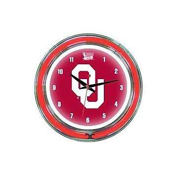 Oklahoma Neon Wall Clock A379168