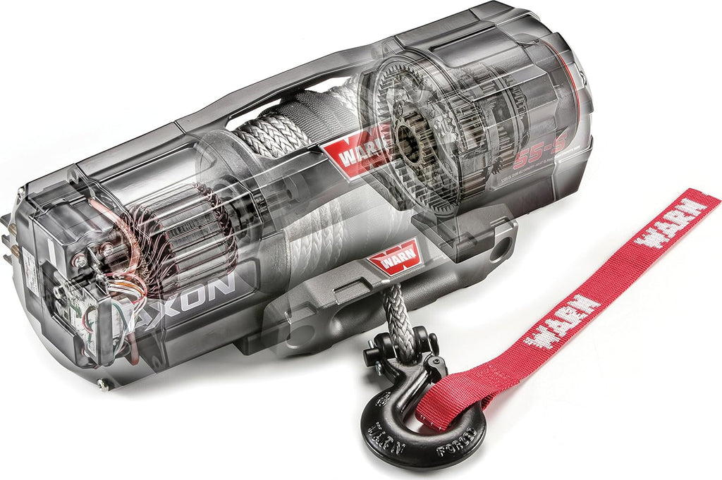 Powersports Winch with Synthetic Cable Rope: 1/4 Diameter x 27' Length, 2.25 Ton Pulling Capacity M610457