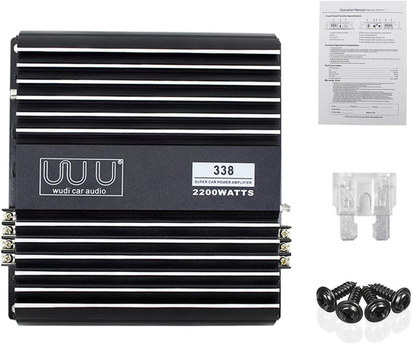 2 Channel 2200W Car Amplifier Pack of 2 X3640