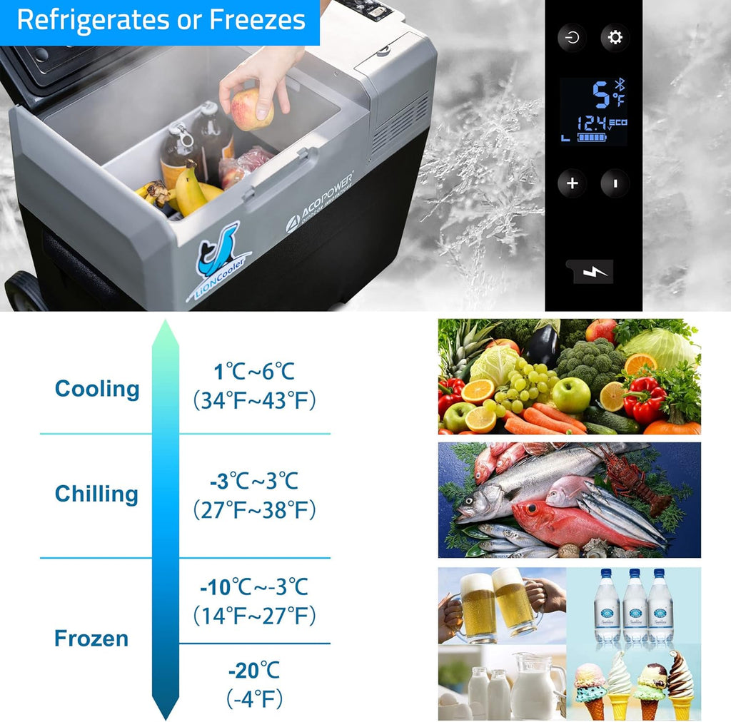 16 Quarts Portable Compressor Fridge Freezer Z99133