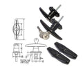 Pair Set Locking T-Handles with Dust Covers P57627