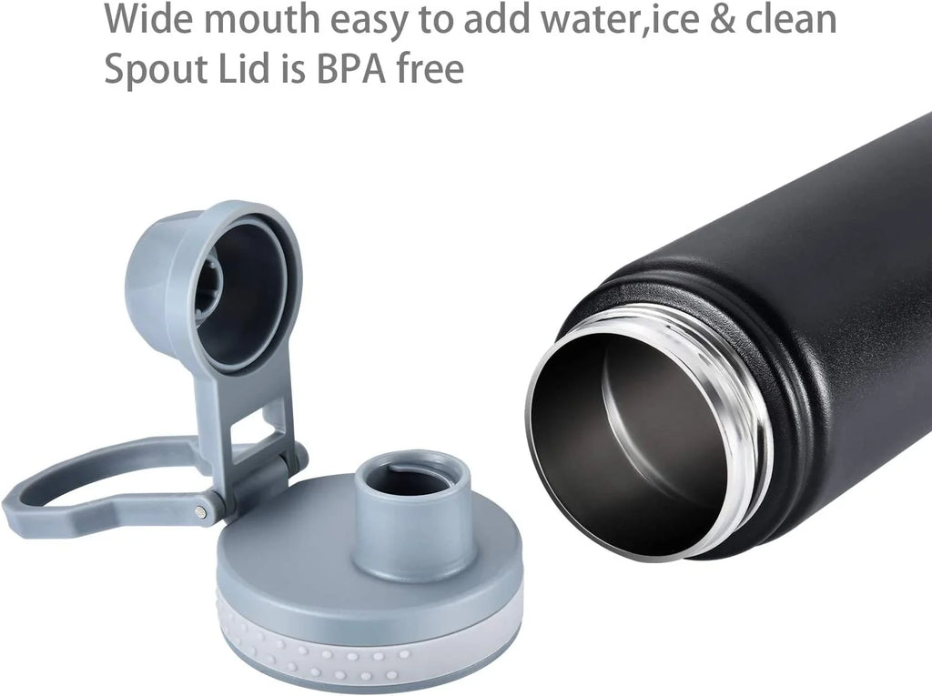 Black 25oz Insulated Stainless Steel Water Bottle F89991