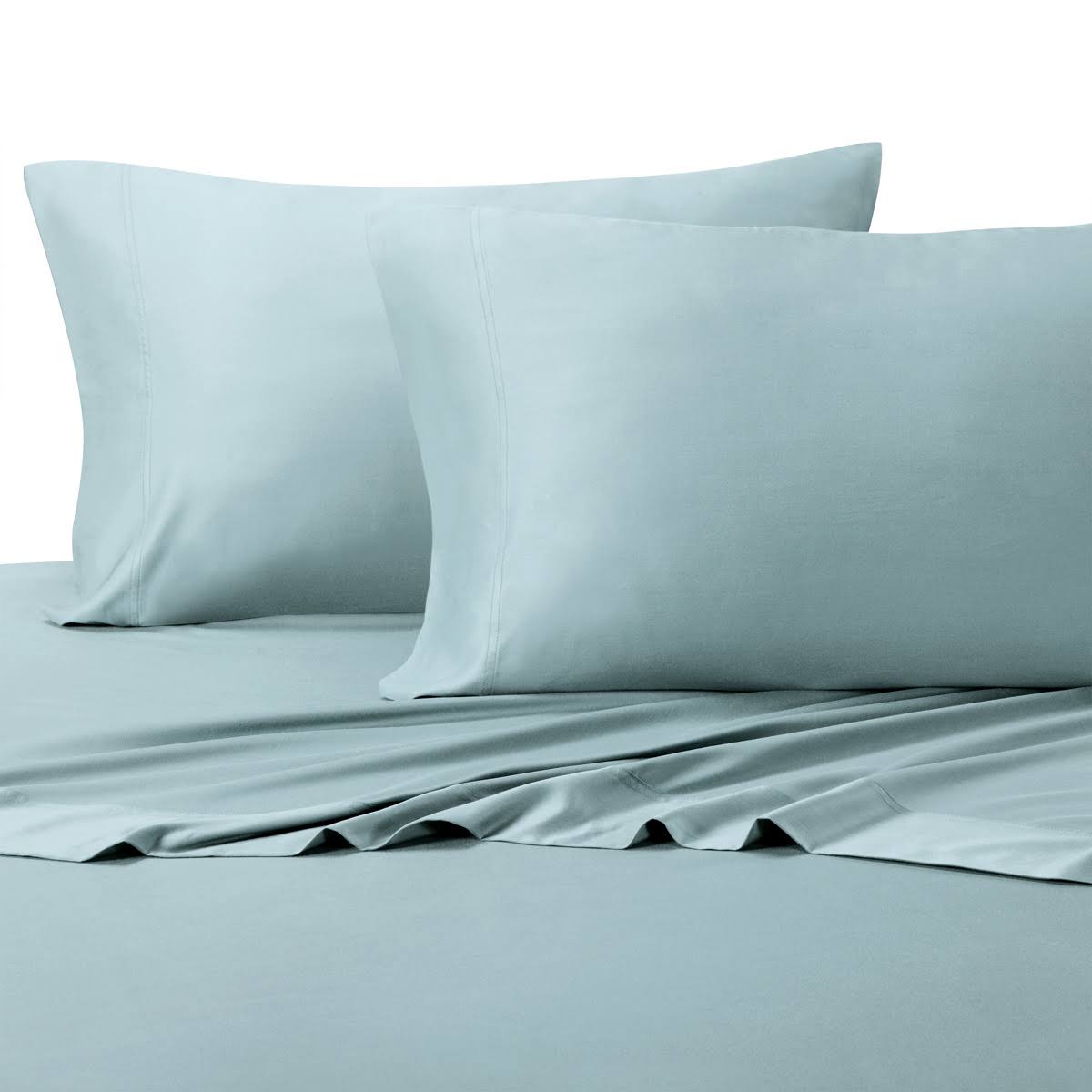 California King Blue Bamboo Viscose Sheet Set B126429