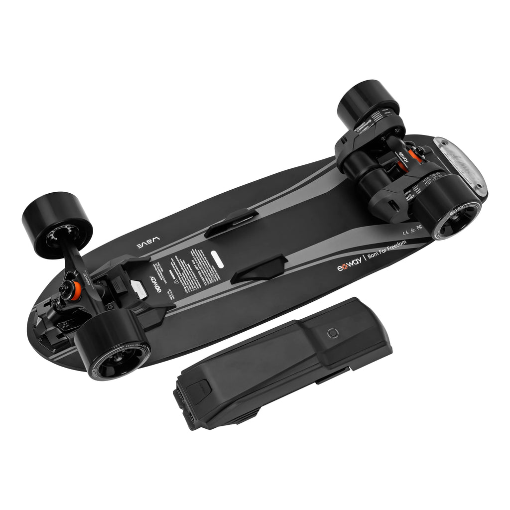 Electric Skateboard with Remote, Speed 23mph, Range 13miles, Quick-Swap Battery, IP55 Waterproof R5533
