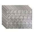 Crosshatch Silver Backsplash Kit C870