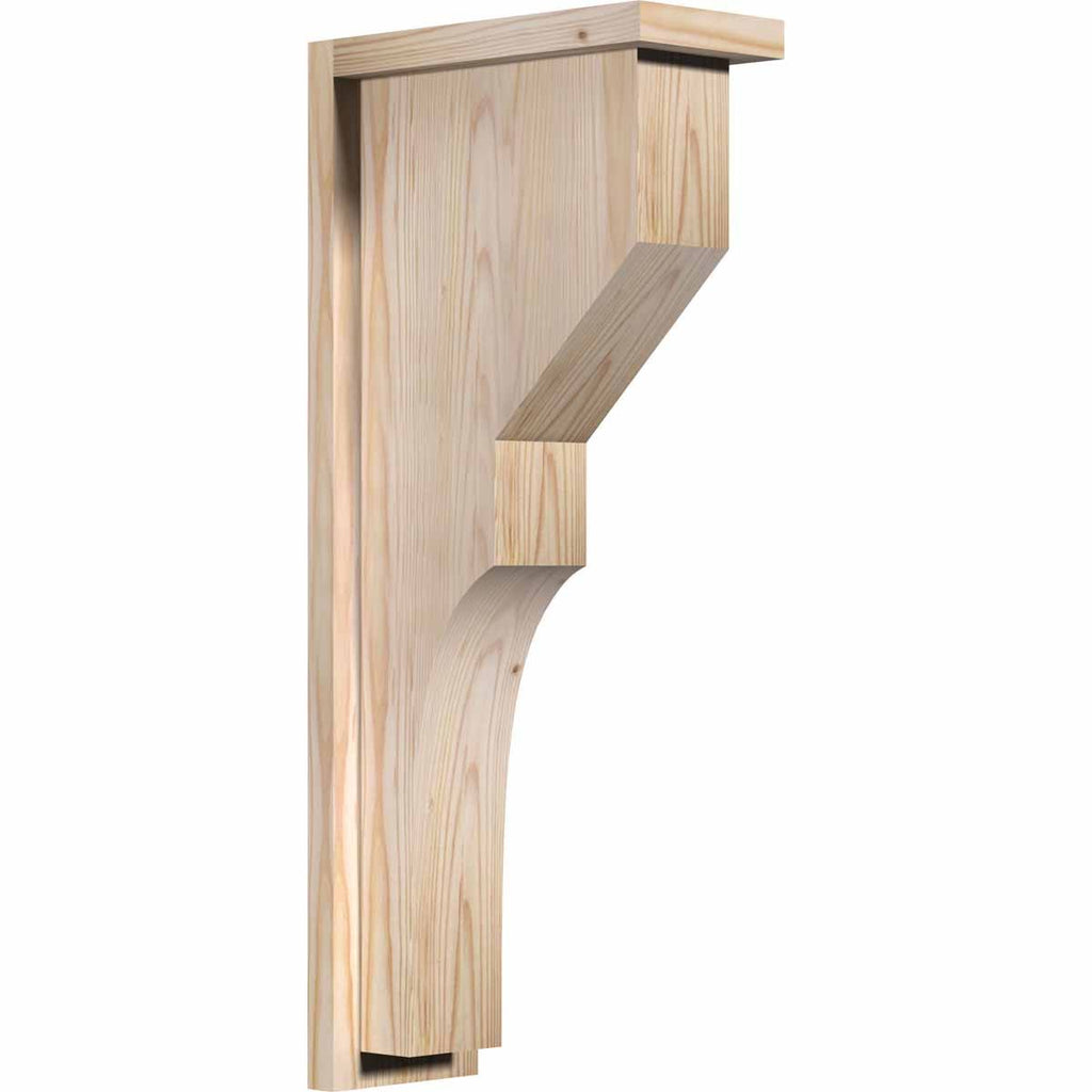 Monterey Smooth Corbel with Backplate, Douglas Fir J430492