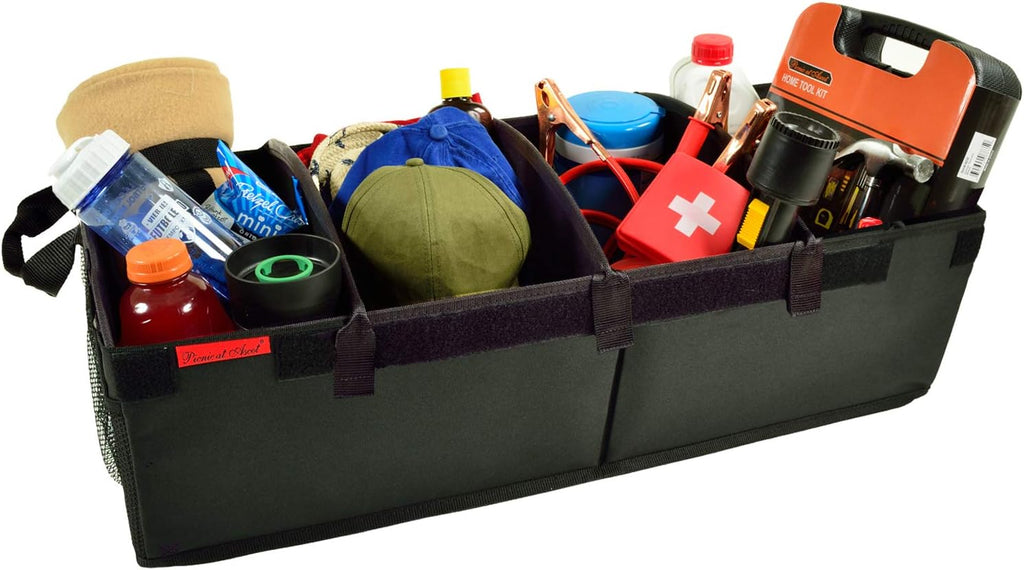 Heavy Duty Rigid Base Trunk Organizer with 28 Can Capacity Leak Proof Cooler F348241