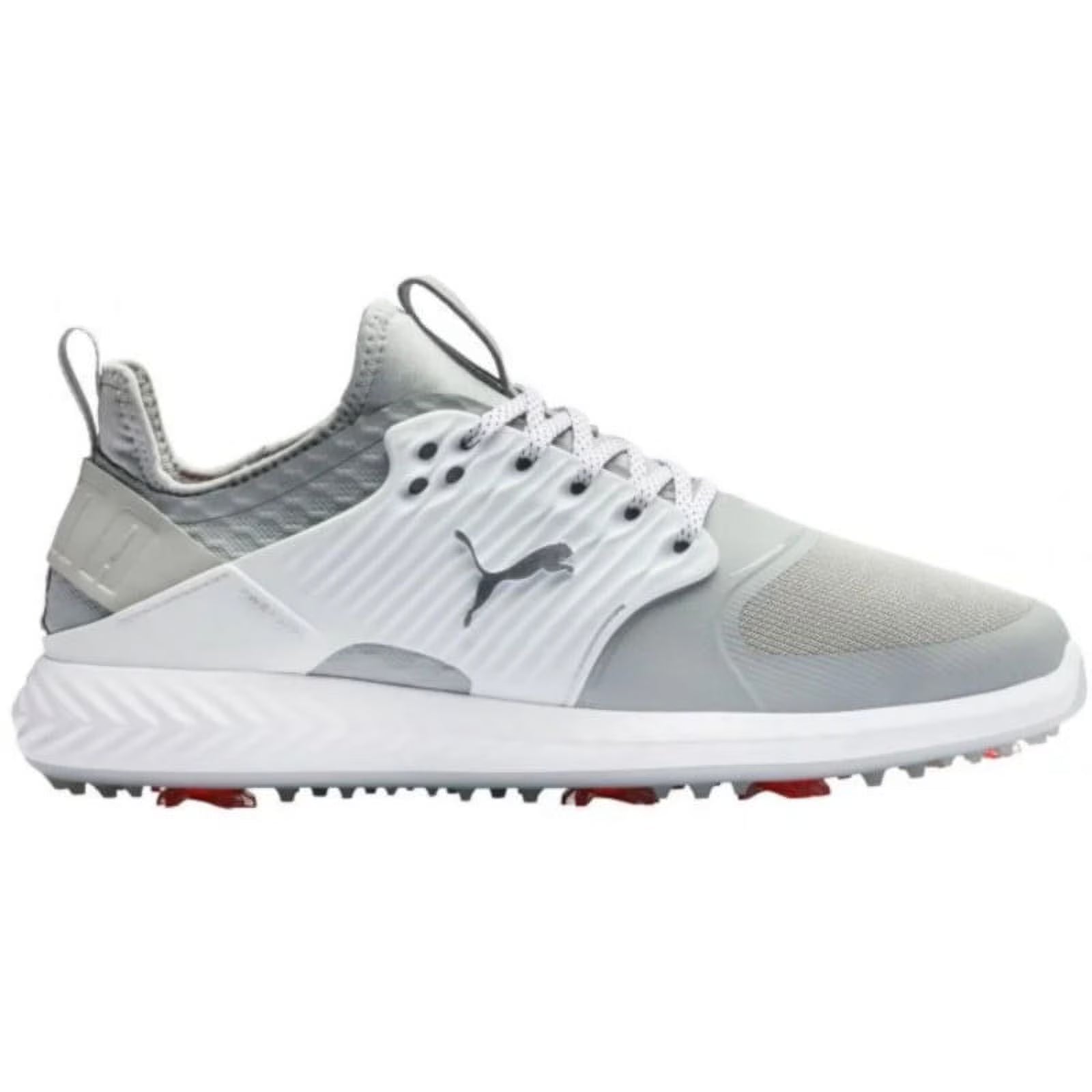 Grey Silver White Wide Golf Shoes H3182