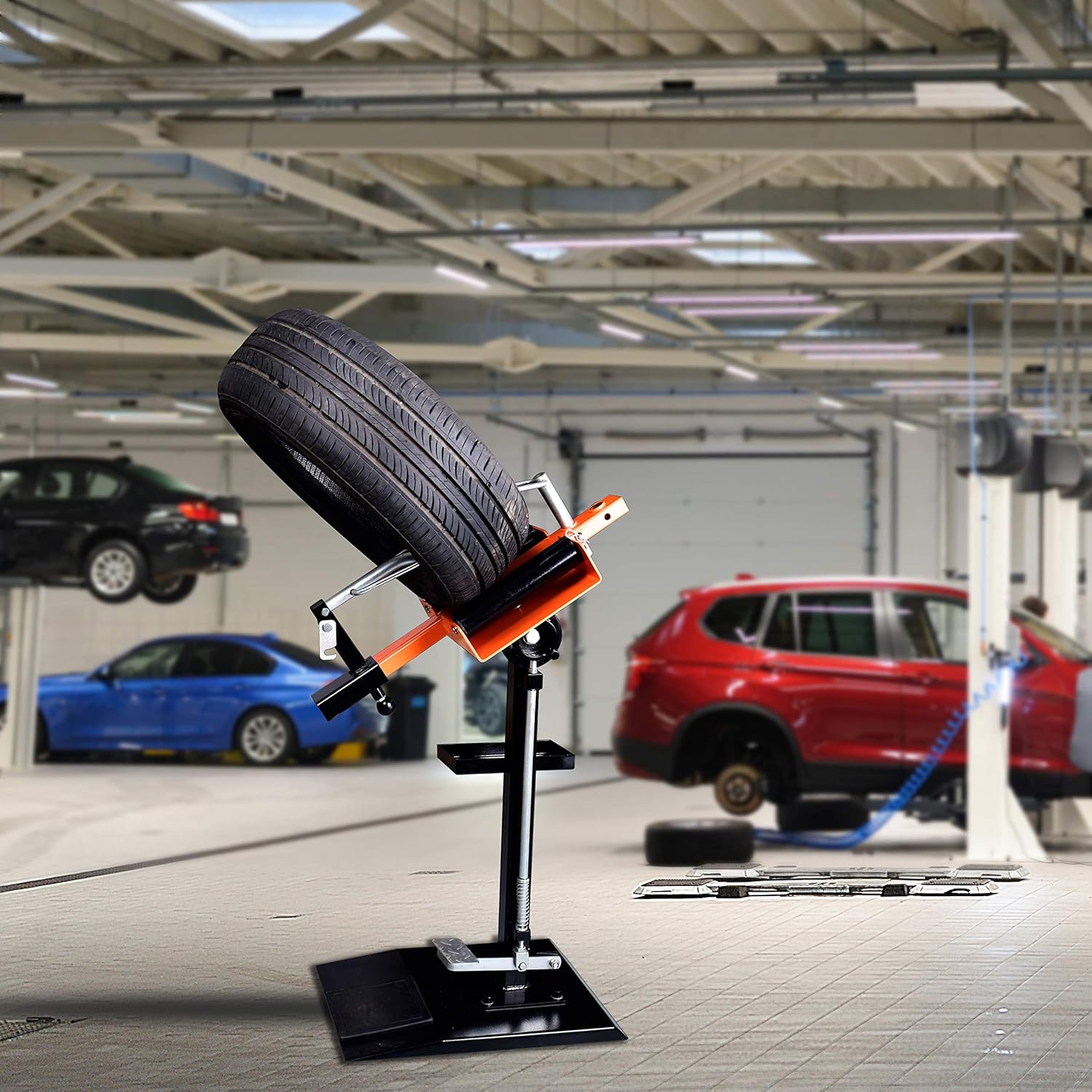 Manual Tyre Spreader with Tool Tray U402