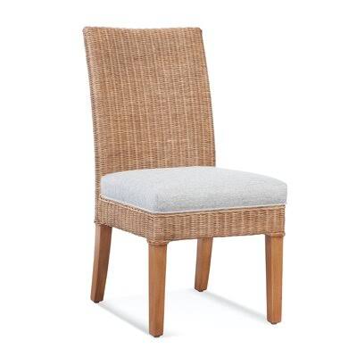 Green and Blue Stripe Side Chair B421