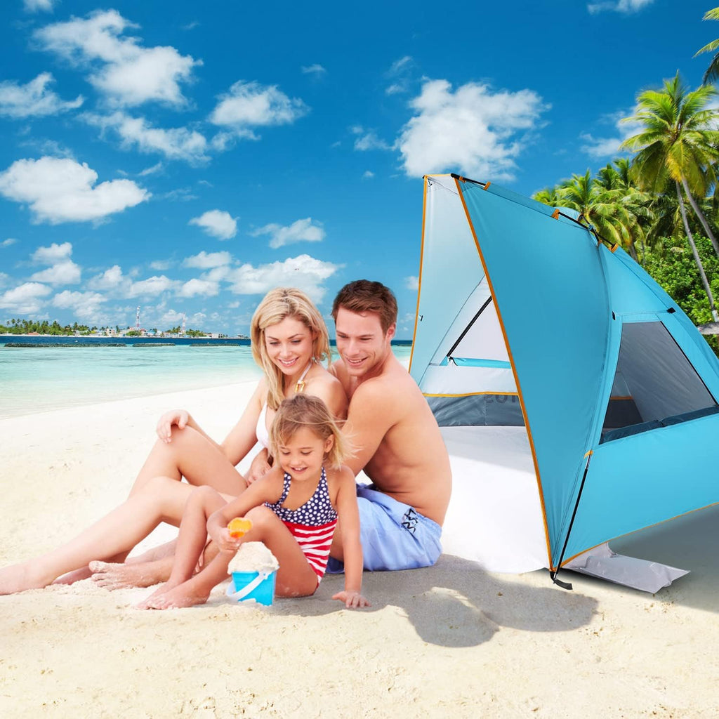 Portable Beach Tent UPF 50+ Sun Shelter for 2-3 Person N3095