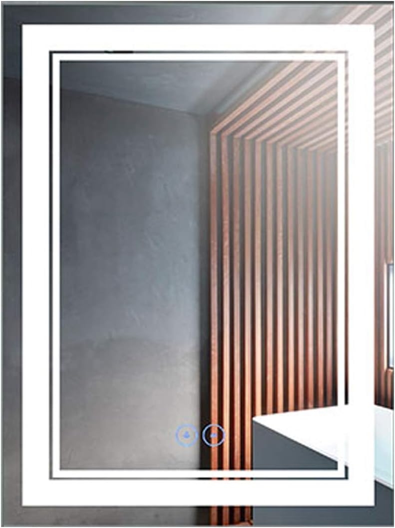 28 x 36 in Vertical Dimmable LED Bathroom Mirror with Anti-Fog Function Z332