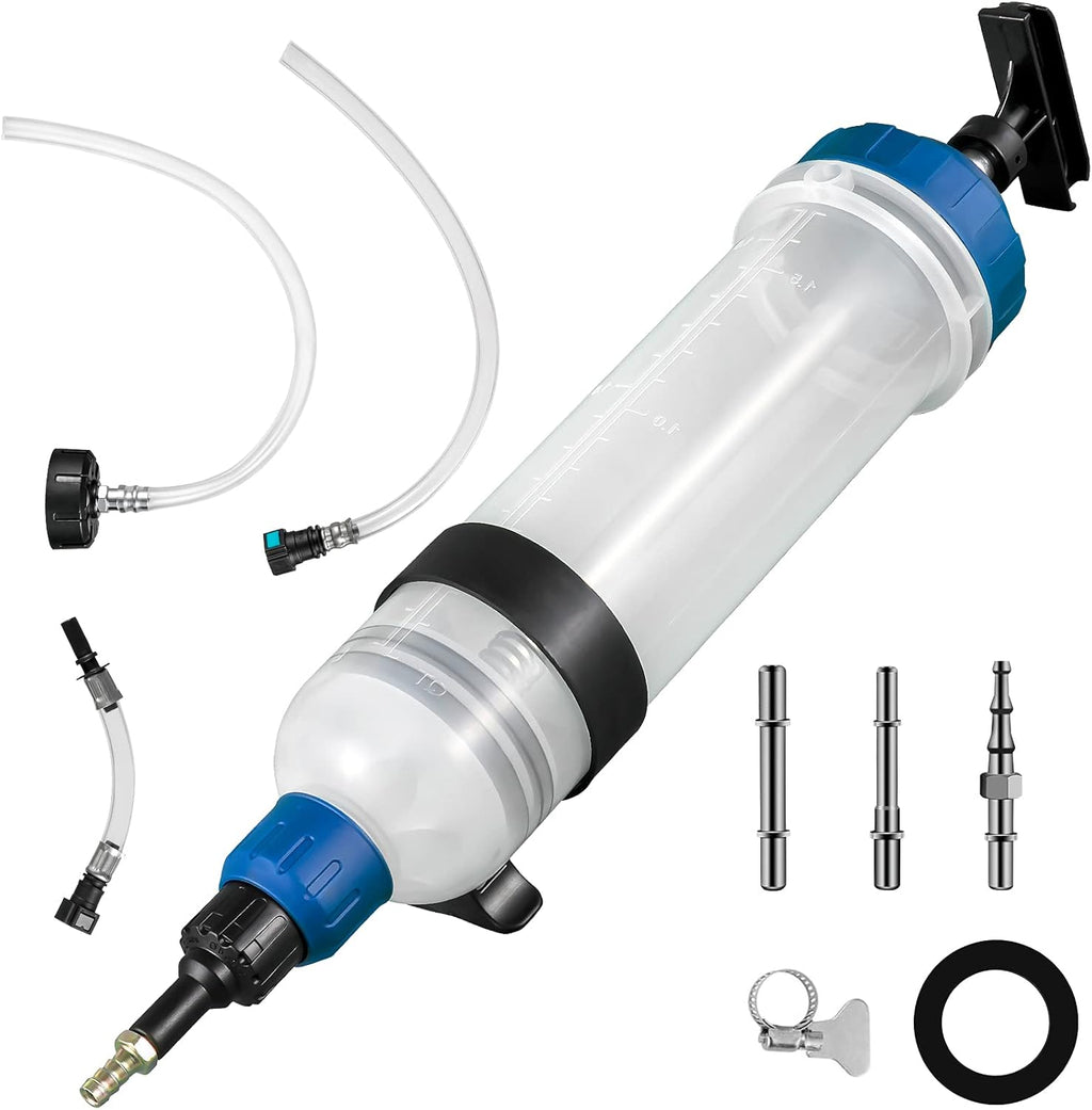 Transmission Fluid Pump Manual ATF Refill System Dispenser, Oil and Liquid Extractors 1.5 Liter, Tool Set with ATF Filler Adapters Pack of 2 D4654