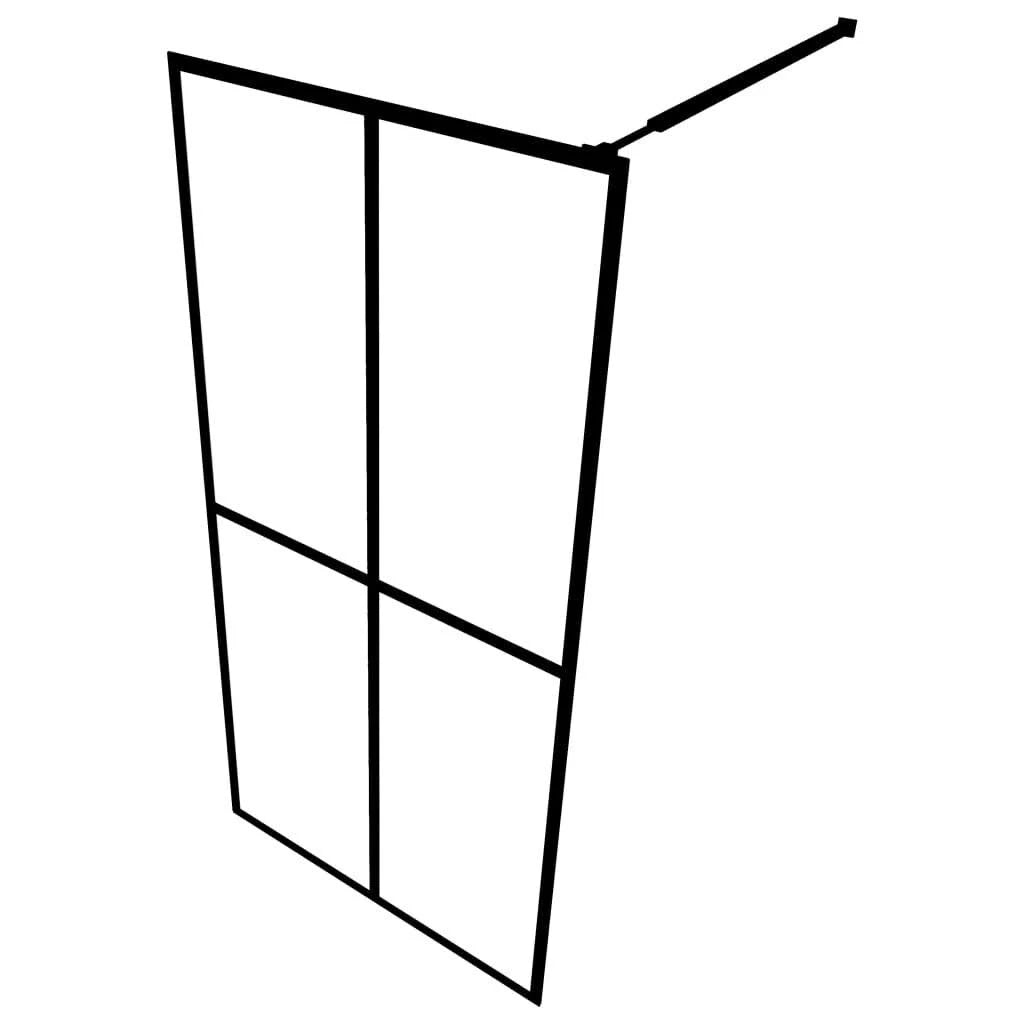 Walk-In Shower Screen Tempered Glass 39.4x22x76.8x22 Z546457