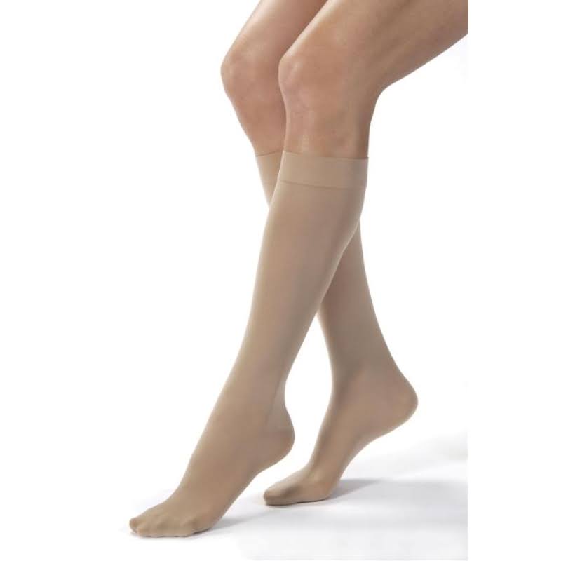 Opaque 20-30 mmHg L-Full Calf Black Knee High Q232