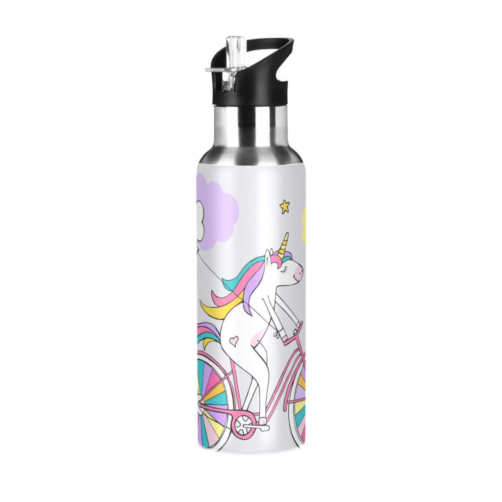 Stainless Steel Insulated Water Bottle with Straw Lid T35326