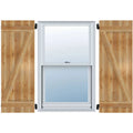 Rough Sawn Western Red Cedar Board-n-Batten Shutters P583962