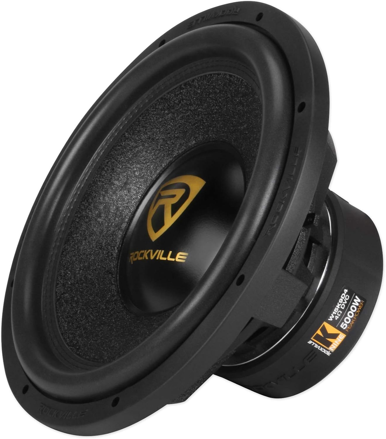 15" 5000 Watt Car Audio Subwoofer with Sealed Sub Box Enclosure K219