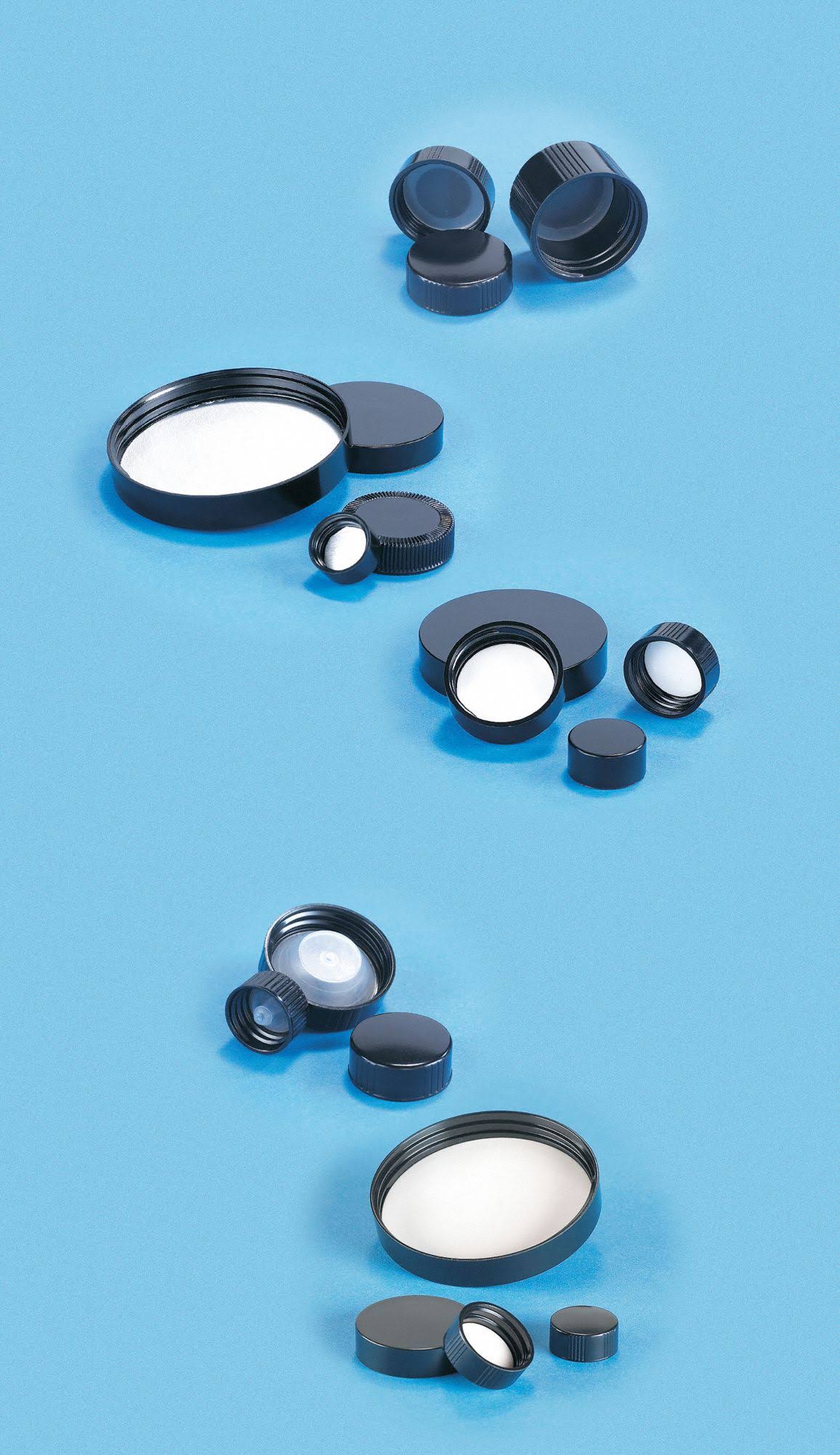 Black Phenolic Screw on Narrow-Mouth Cap, 144 PK I79808