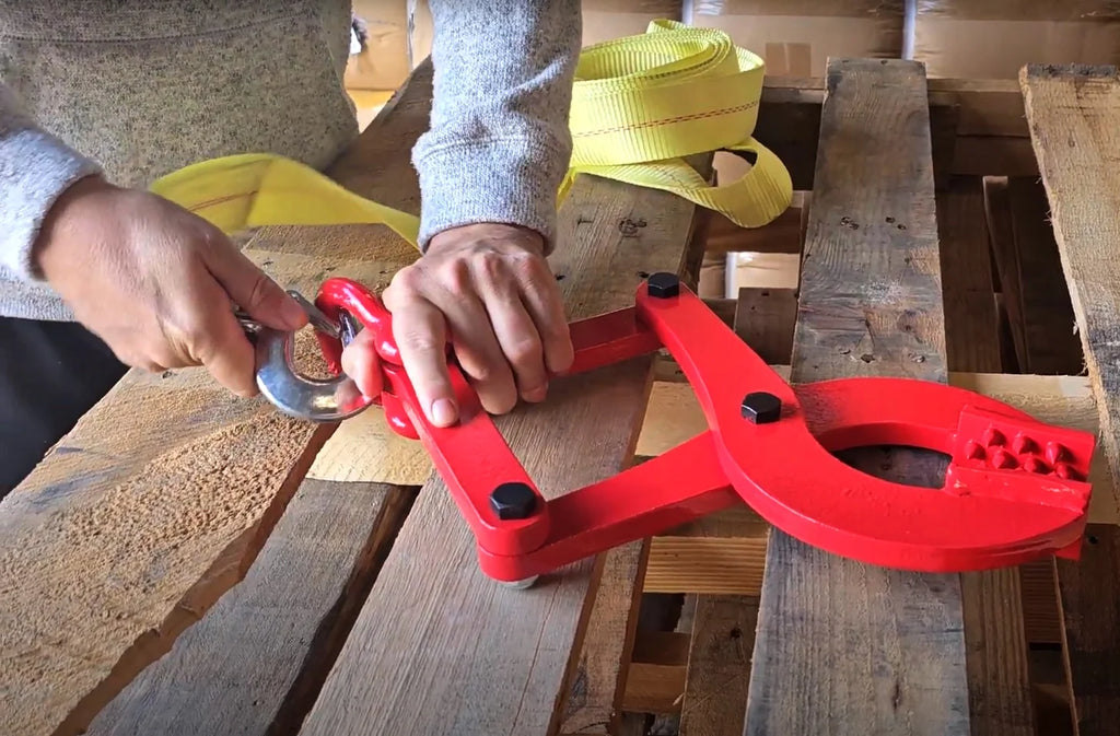 2" X 20ft Tow Strap and 2000LB Truck Pallet Puller Clamp Kit Nylon Webbing H397