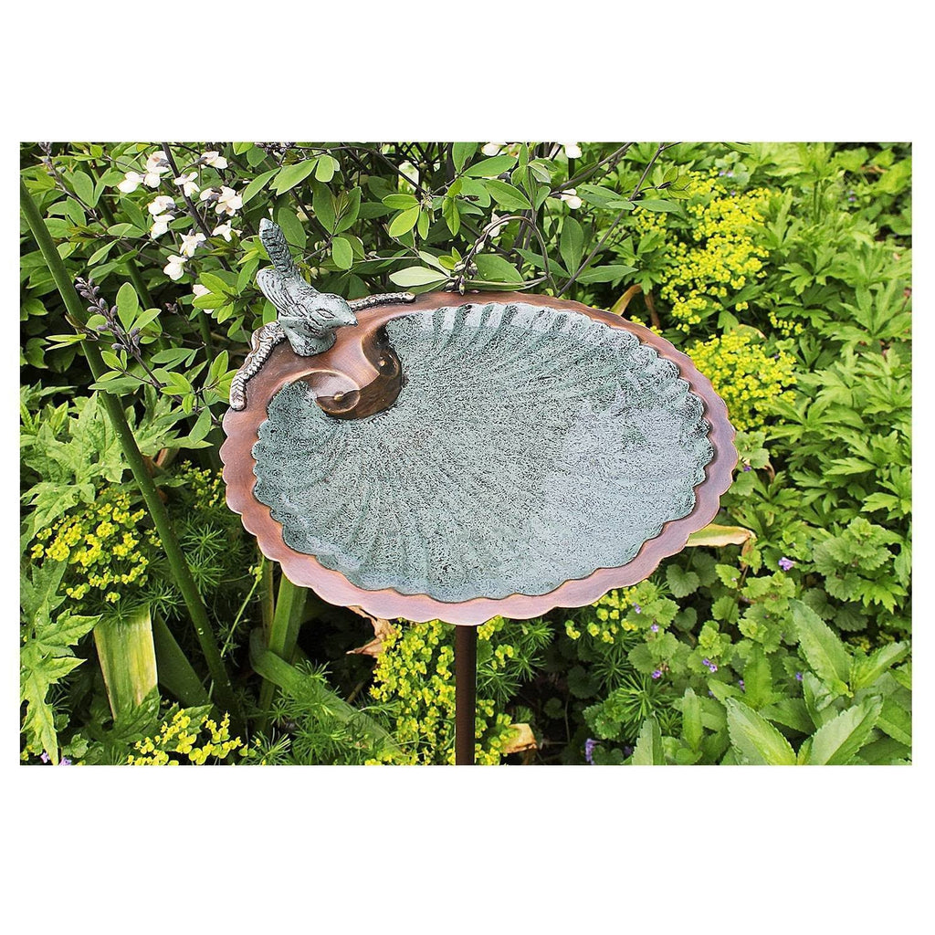 Scallop Shell Birdbath with Stand D11948