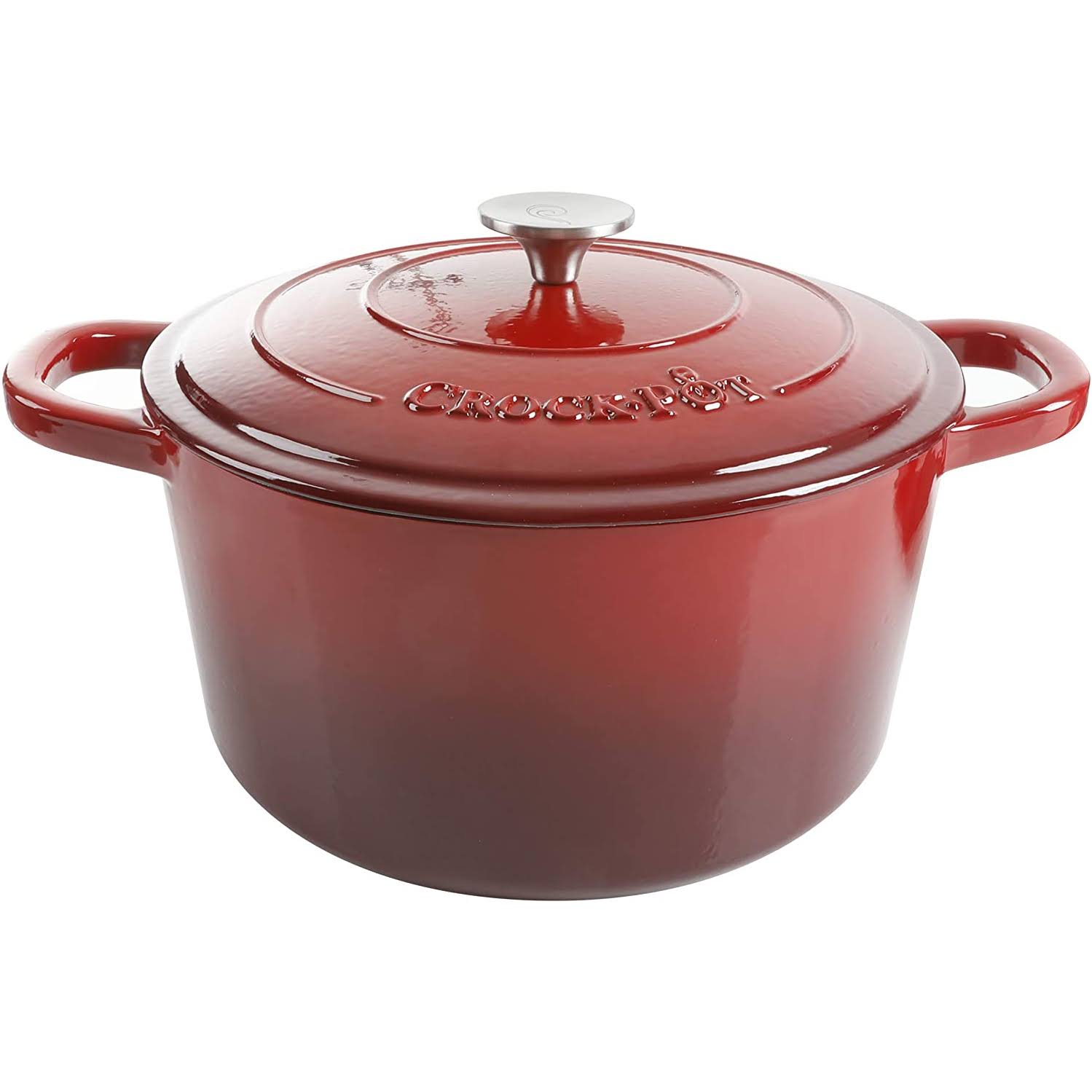 Scarlet Red 7-Quart Cast Iron Dutch Oven R290626