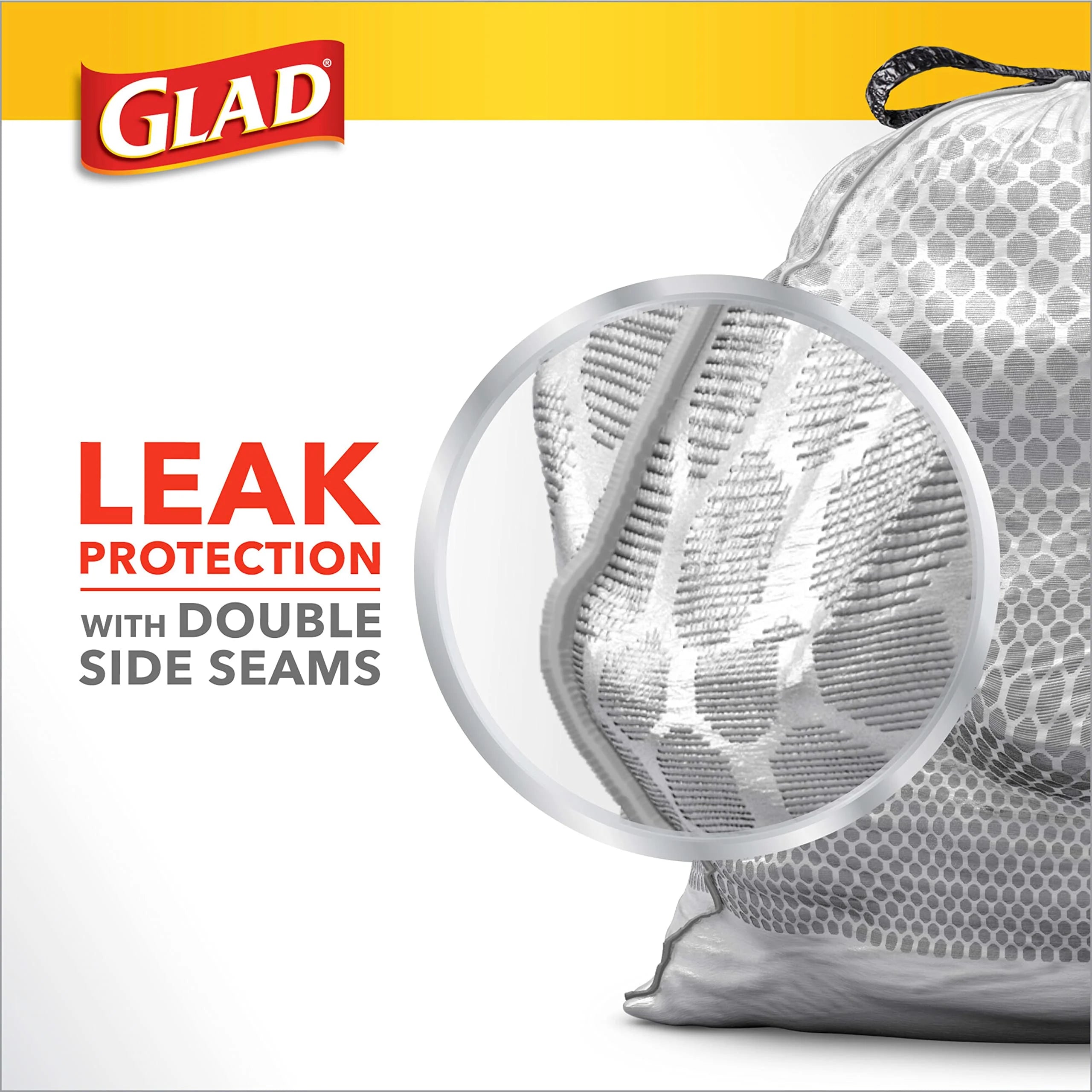 Glad ForceFlex Tall Kitchen Trash Bags, 13 Gallon, Lavender, 80 Count G343