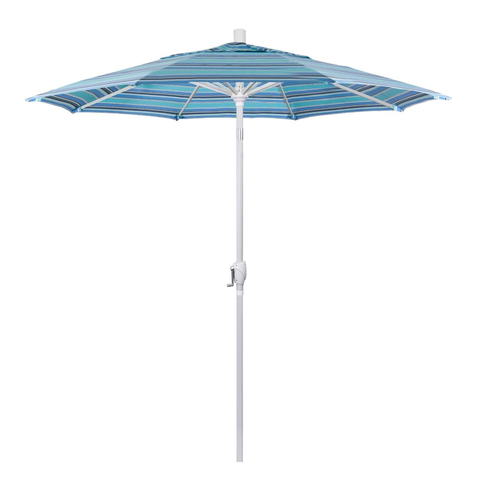 7.5 ft Aluminum Push Button Tilt Market Umbrella D411416