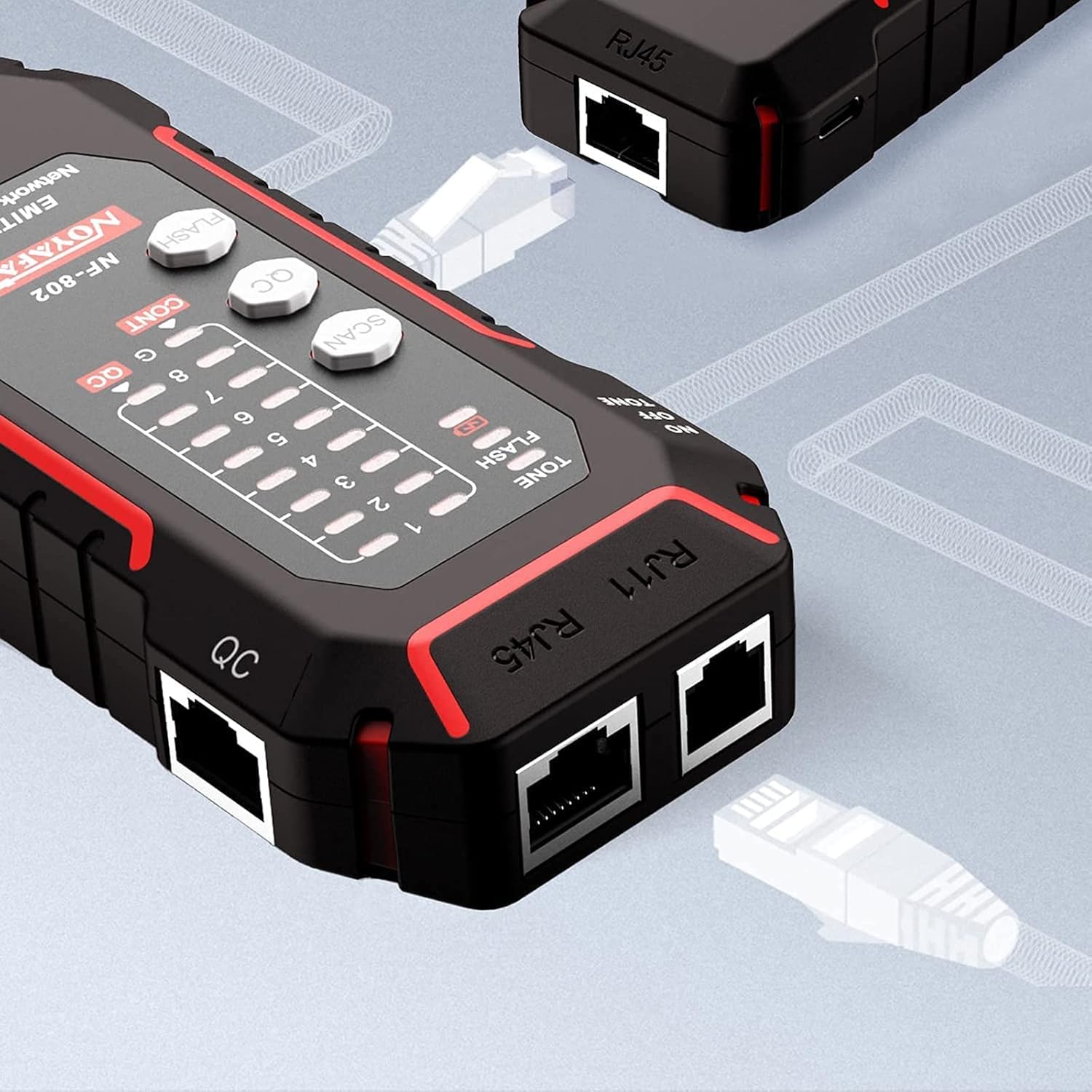 RJ11 RJ45 Ethernet LAN Network Cable Tester F13829