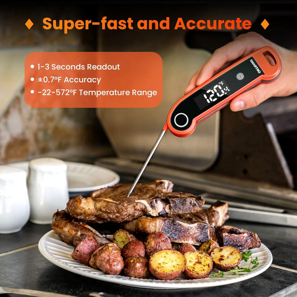 Instant Read Digital Meat Thermometer for Grilling BBQ, Pack of 2 Y563