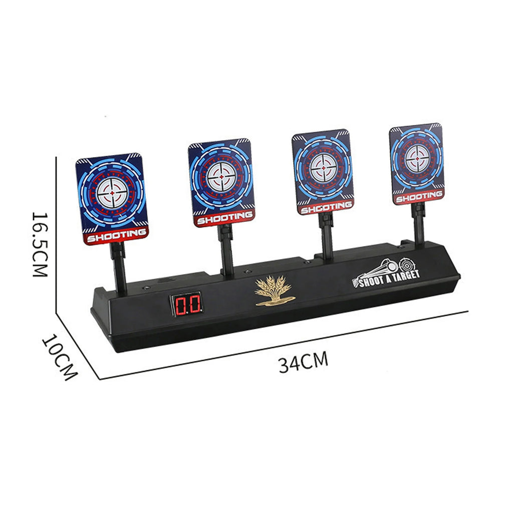 4 Targets LED Light Auto Reset Digital Shooting Targets E177115