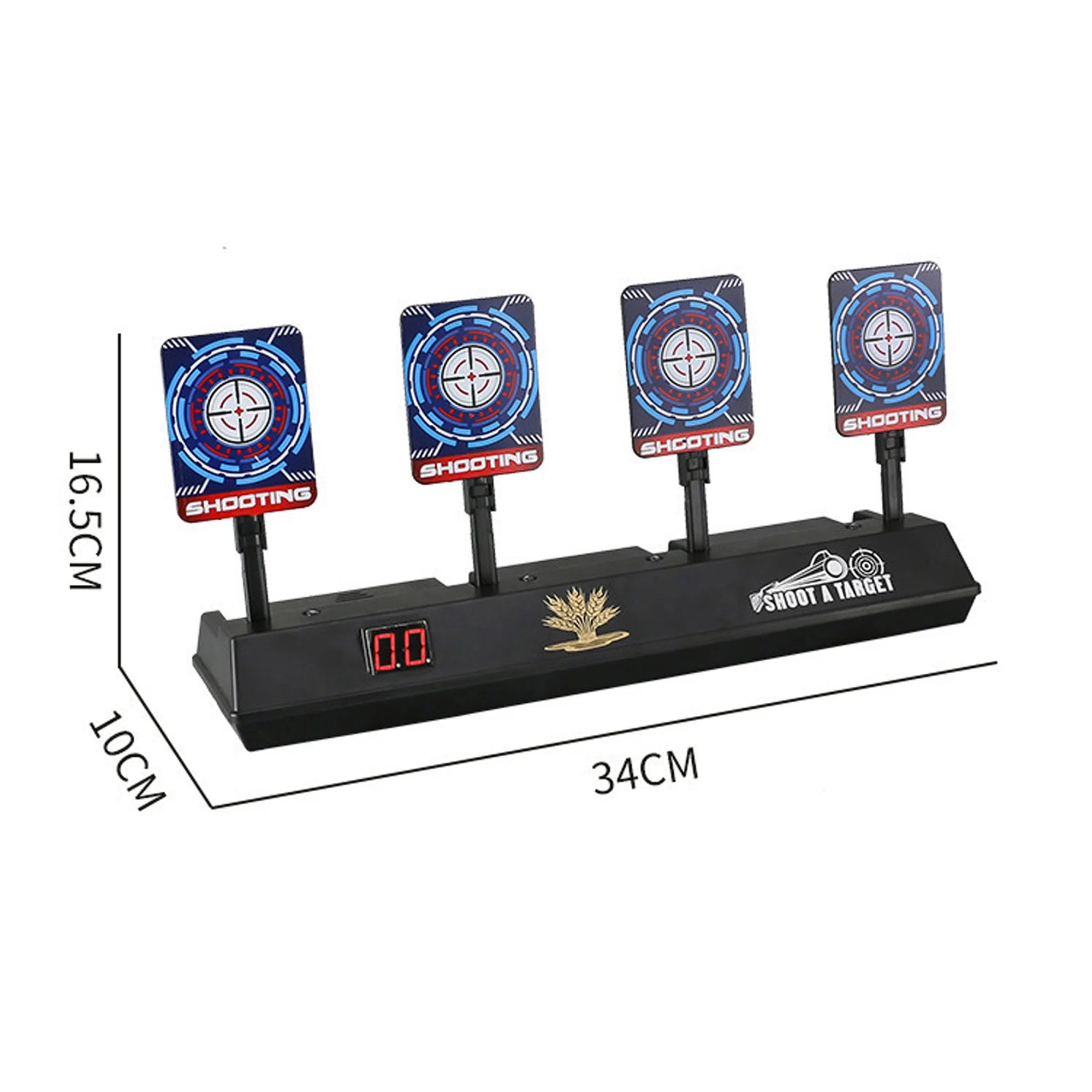 4 Targets LED Light Auto Reset Digital Shooting Targets E177115