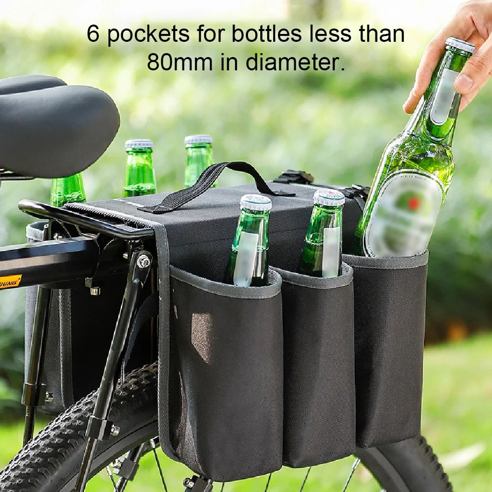 Rearseat Drink Bottle Bag Bike Water Bottle Holder Cycling Storage Bag Q211634