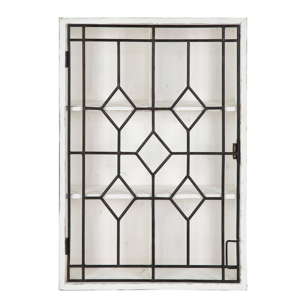 White/Black Decorative Wooden Wall Cabinet N79458