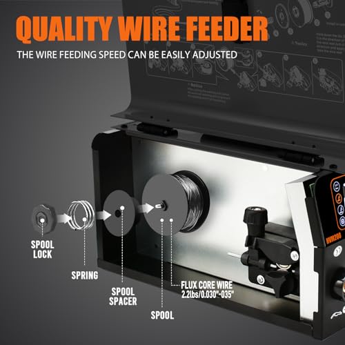 200A MIG Welder 3 in 1 Gasless MIG/Lift TIG/Stick Welding Machine Portable IGBT Inverter G512507