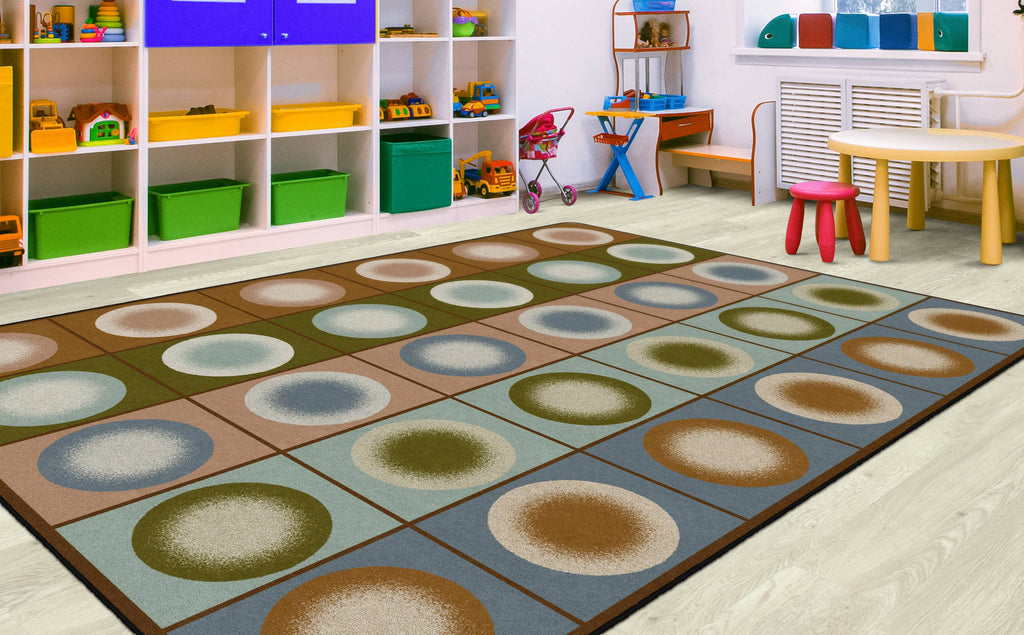 Dot Spots Earth Tone Carpet A8240