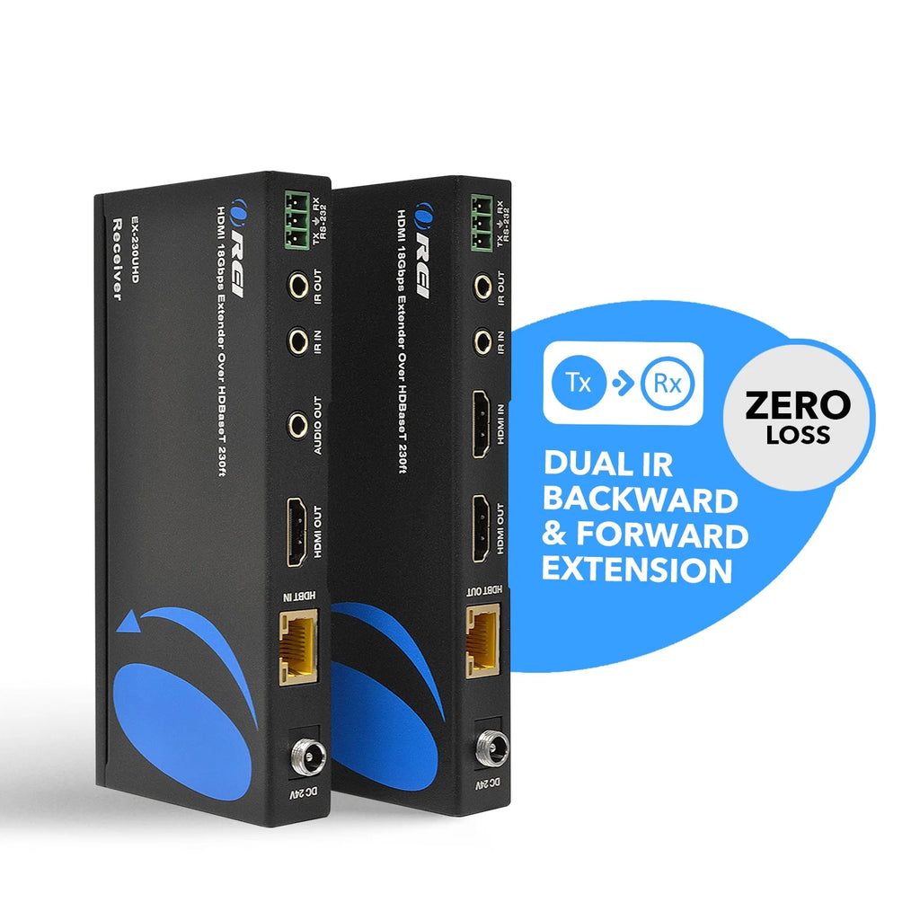 4K UltraHD Extender over HDBaseT Balun 18Gbps Over CAT 5/6/7 Ethernet Cable B730
